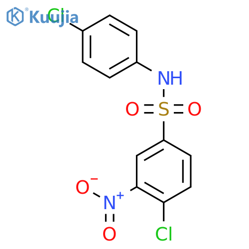 4-chloro-N-(4-chlorophenyl)-3-nitrobenzene-1-sulfonamide structure