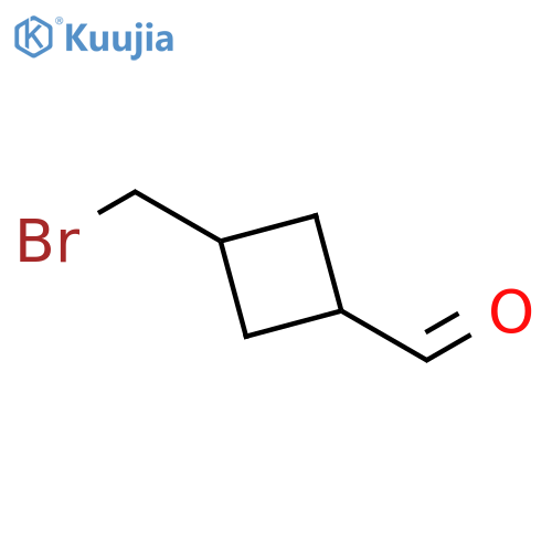 3-Bromomethyl-cyclobutanecarbaldehyde structure