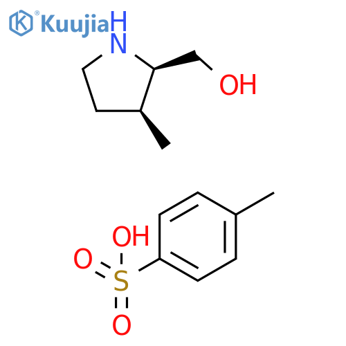 cis-(3-Methyl-pyrrolidin-2-yl)-methanol tosylate structure