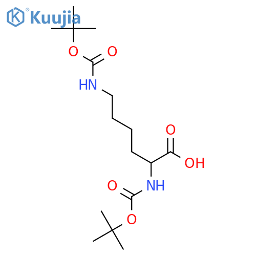 (S)-2,6-Bis((tert-butoxycarbonyl)amino)hexanoic acid structure