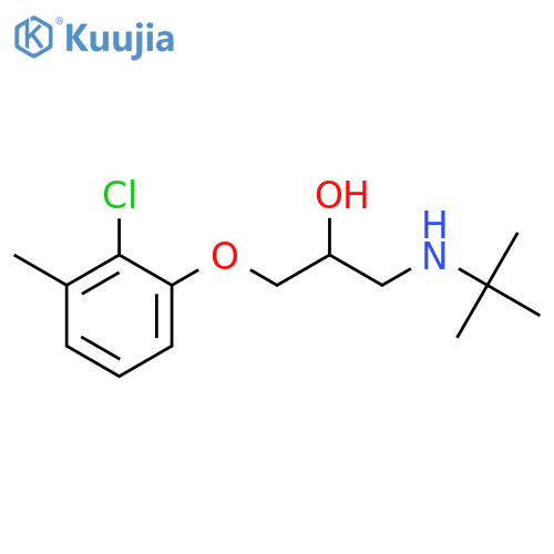 2-Propanol, 1-(2-chloro-3-methylphenoxy)-3-[(1,1-dimethylethyl)amino]- structure