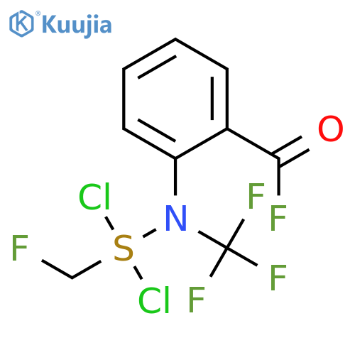 2-((dichlorofluoromethylsulfanyl)-(trifluoromethyl)amino)-benzoylfluoride structure