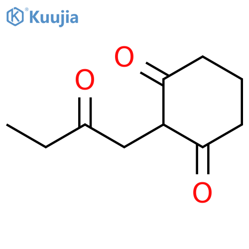 2-(2-oxobutyl)cyclohexane-1,3-dione structure