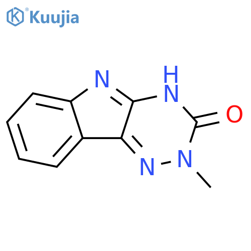 3H-1,2,4-Triazino[5,6-b]indol-3-one, 2,5-dihydro-2-methyl- structure