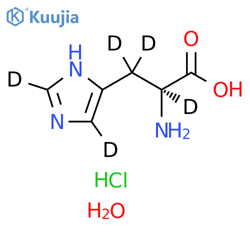 Histidine-D5 hydrochloride hydrate structure