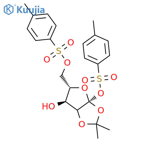 2,3-O-Isopropylidene-1,6-ditosyl-L-sorbose structure