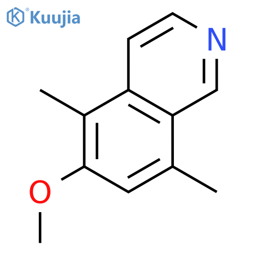 Isoquinoline, 6-methoxy-5,8-dimethyl- structure