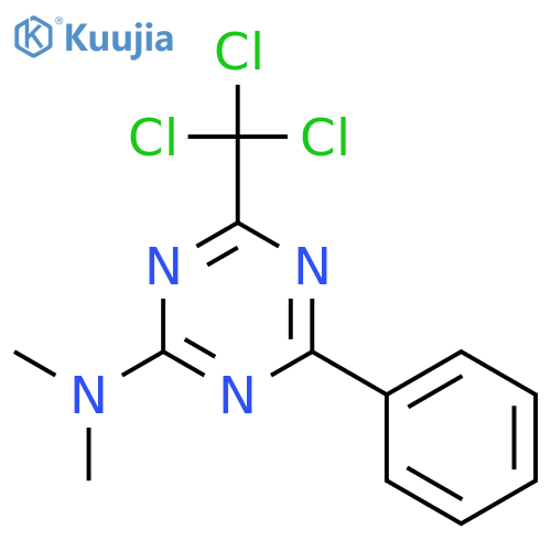 1,3,5-Triazin-2-amine,N,N-dimethyl-4-phenyl-6-(trichloromethyl)- structure