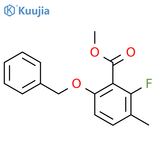 Methyl6-(benzyloxy)-2-fluoro-3-methylbenzoate structure