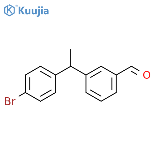 3-(1-(4-Bromophenyl)ethyl)benzaldehyde structure