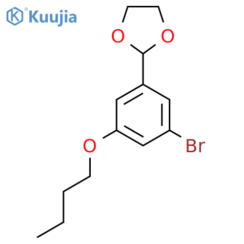 2-(3-Bromo-5-butoxyphenyl)-1,3-dioxolane structure