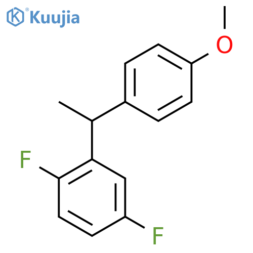 1,4-Difluoro-2-(1-(4-methoxyphenyl)ethyl)benzene structure