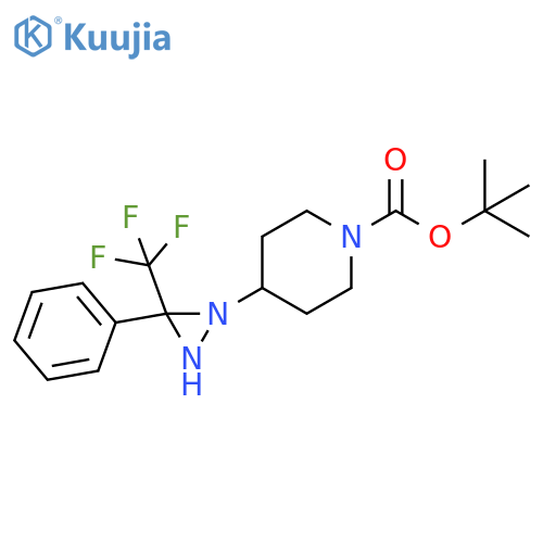 1,1-Dimethylethyl 4-[3-phenyl-3-(trifluoromethyl)-1-diaziridinyl]-1-piperidinecarboxylate structure