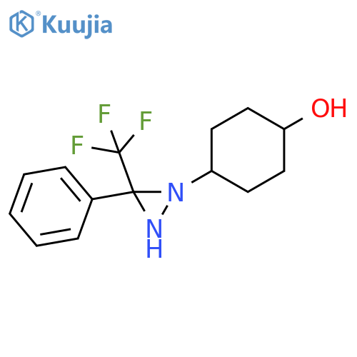 Cyclohexanol, 4-[3-phenyl-3-(trifluoromethyl)-1-diaziridinyl]- structure