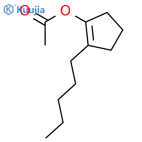 1-Cyclopenten-1-ol,2-pentyl-, 1-acetate structure