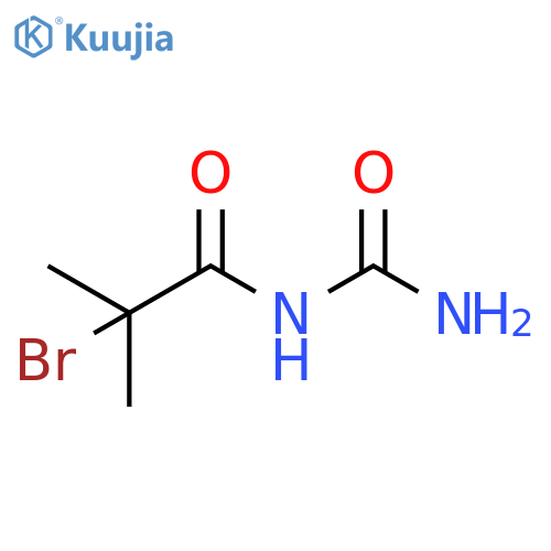 Propanamide, N-(aminocarbonyl)-2-bromo-2-methyl- structure