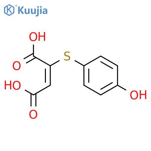 2-Butenedioic acid,2-[(4-hydroxyphenyl)thio]- structure