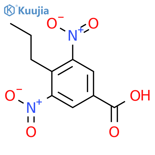 Benzoic acid,3,5-dinitro-4-propyl- structure