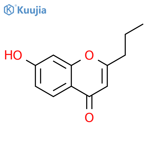 4H-1-Benzopyran-4-one, 7-hydroxy-2-propyl- structure