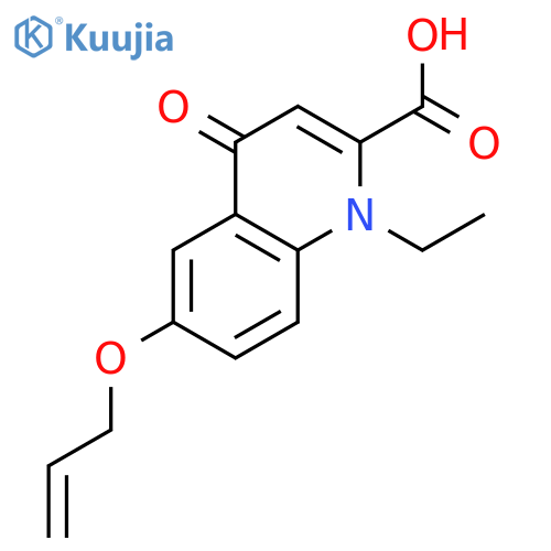 2-Quinolinecarboxylicacid, 1-ethyl-1,4-dihydro-4-oxo-6-(2-propen-1-yloxy)- structure