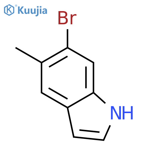 6-Bromo-5-methyl-1H-indole structure