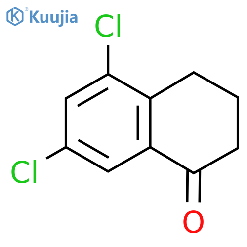 5,7-dichloro-1,2,3,4-tetrahydronaphthalen-1-one structure