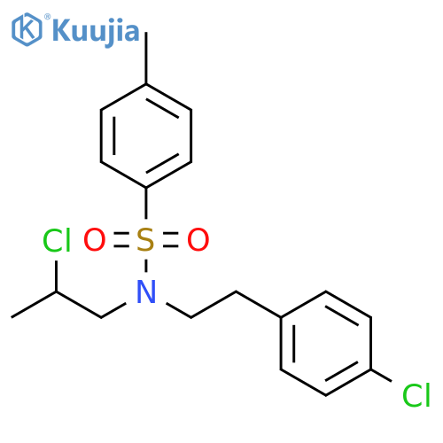 N-[2-(4-Chlorophenyl)ethyl]-N-(2-chloropropyl)-4-methylbenzenesulfonamide structure