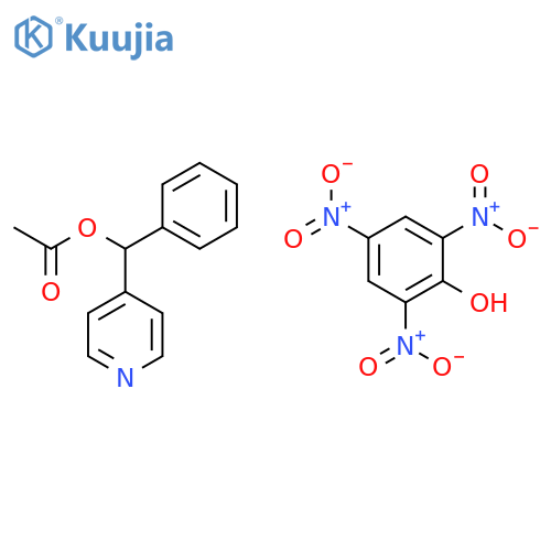 [phenyl(pyridin-4-yl)methyl] Acetate;2,4,6-trinitrophenol structure