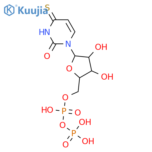 Uridine 5'-(trihydrogen diphosphate), 4-thio- structure