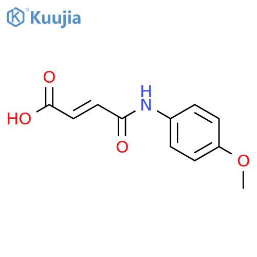 (2E)-4-(4-Methoxyphenyl)amino-4-oxobut-2-enoic acid structure