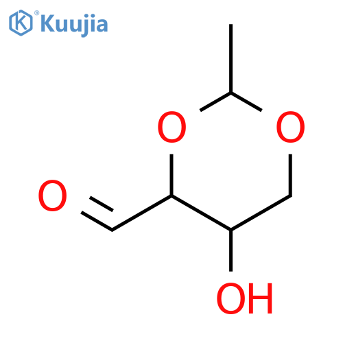 5-Hydroxy-2-methyl-1,3-dioxane-4-carbaldehyde structure