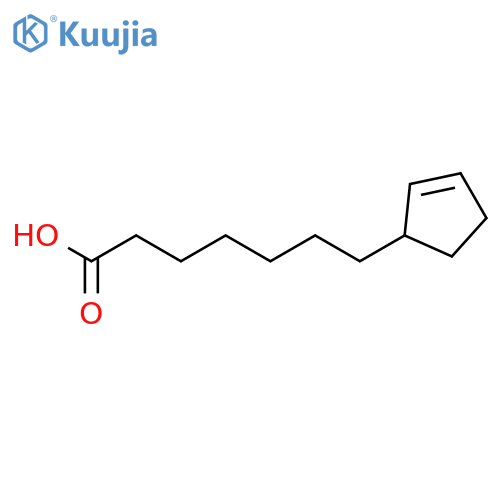 7-((R)-cyclopent-2-enyl)-heptanoic acid structure