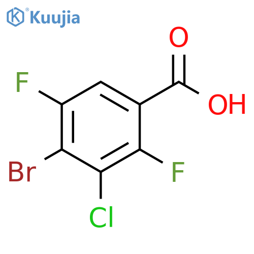 Benzoic acid, 4-bromo-3-chloro-2,5-difluoro- structure