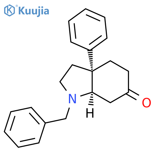 Racemic-(3aR,7aR)-1-benzyl-3a-phenylhexahydro-1H-indol-6(2H)-one structure