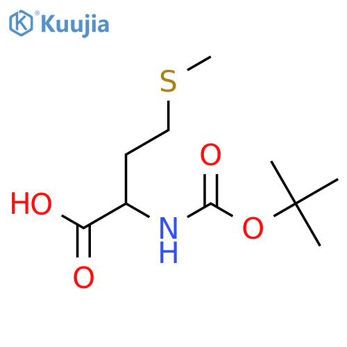 (tert-Butoxycarbonyl)-L-methionine structure