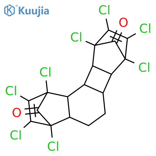 1,4:7,10-Dimethanobenzo[a]biphenylene-11,12-dione, 1,2,3,4,7,8,9,10-octachloro-1,4,4a,5,6,6a,6b,7,10,10a,10b,10c-dodecahydro- (8CI) structure