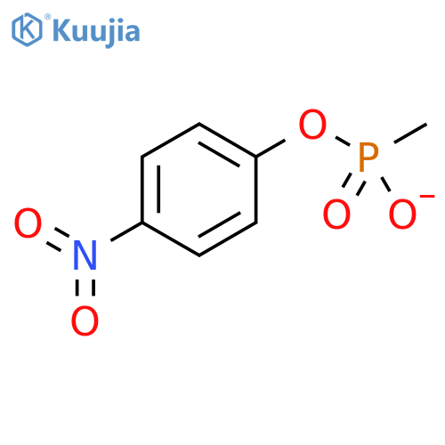 Phosphonic acid, methyl-, mono(4-nitrophenyl) ester, ion(1-) (9CI) structure
