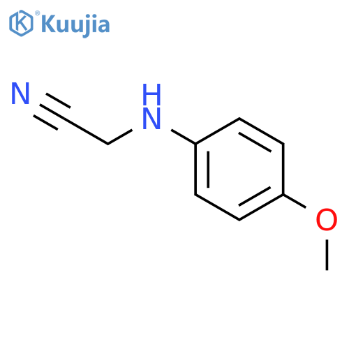 2-(4-methoxyphenyl)aminoacetonitrile structure