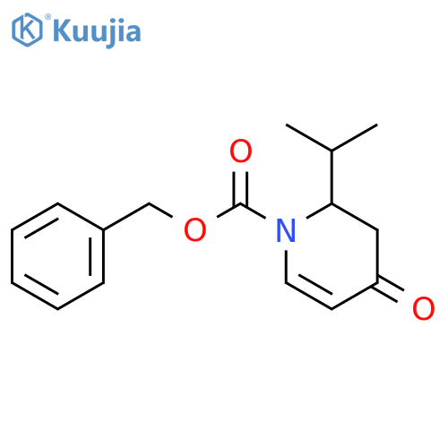 Benzyl 2-isopropyl-4-oxo-3,4-dihydropyridine-1(2H)-carboxylate structure