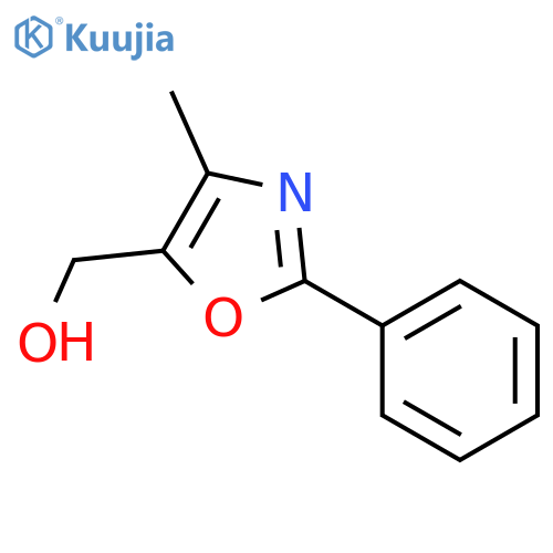 (4-methyl-2-phenyl-1,3-oxazol-5-yl)methanol structure
