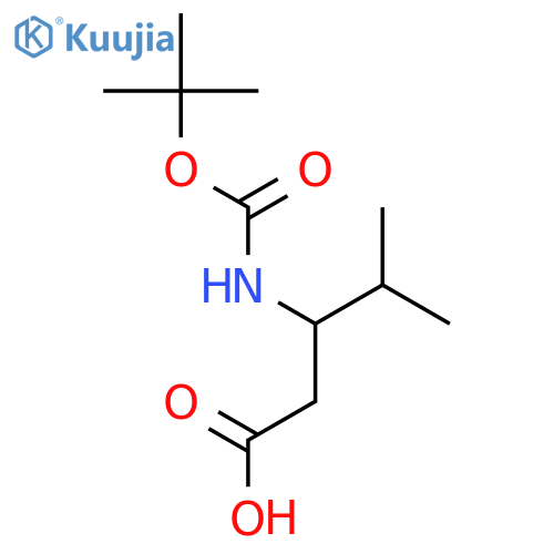 N-Boc-(+/-)-3-Amino-4-methyl-pentanoic Acid structure