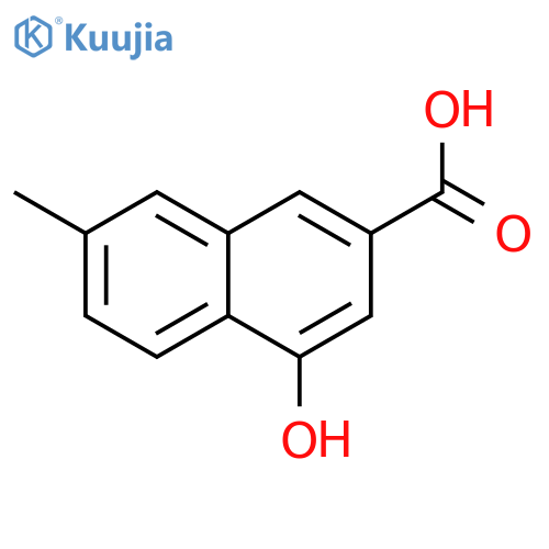 2-Naphthalenecarboxylic acid, 4-hydroxy-7-Methyl- structure