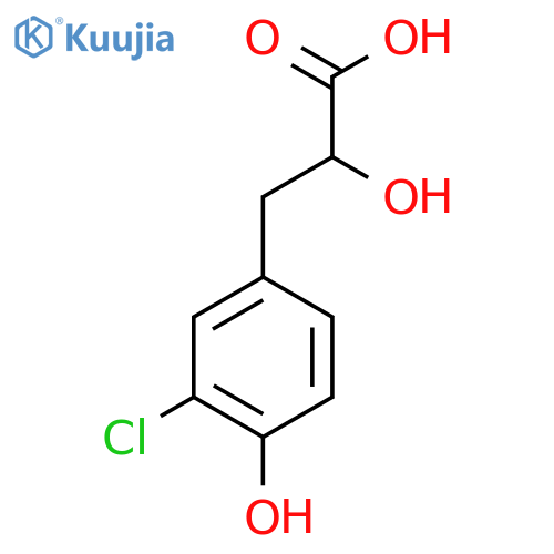 3-(3-Chloro-4-hydroxyphenyl)-2-hydroxypropanoic acid structure
