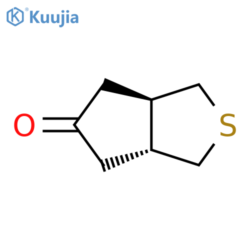 trans-1,3,3a,4,6,6a-hexahydrocyclopenta[c]thiophen-5-one structure