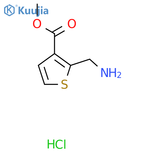 Methyl 2-(aminomethyl)thiophene-3-carboxylate hydrochloride structure