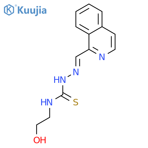 Hydrazinecarbothioamide,N-(2-hydroxyethyl)-2-(1-isoquinolinylmethylene)- structure