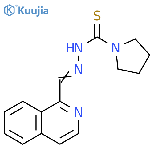 1-Pyrrolidinecarbothioicacid, 2-(1-isoquinolinylmethylene)hydrazide structure