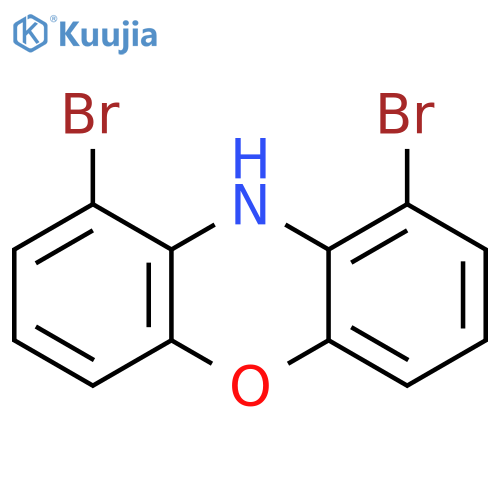 10H-Phenoxazine, 1,9-dibromo- structure
