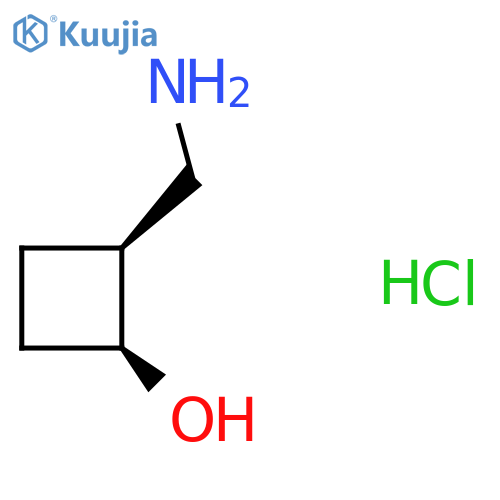 (1S,2S)-2-(aminomethyl)cyclobutan-1-ol hydrochloride structure