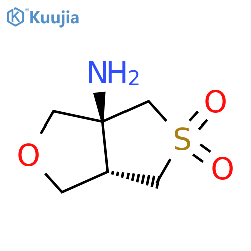 rac-(3aR,6aR)-3a-amino-hexahydro-5??-thieno3,4-cfuran-5,5-dione structure
